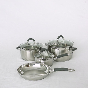 Casseroles de cuisine antiadhésives Ss Set Fabricants de batterie de cuisine